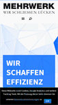 Mobile Screenshot of mehrwerk-ag.de