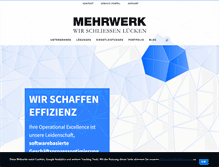 Tablet Screenshot of mehrwerk-ag.de